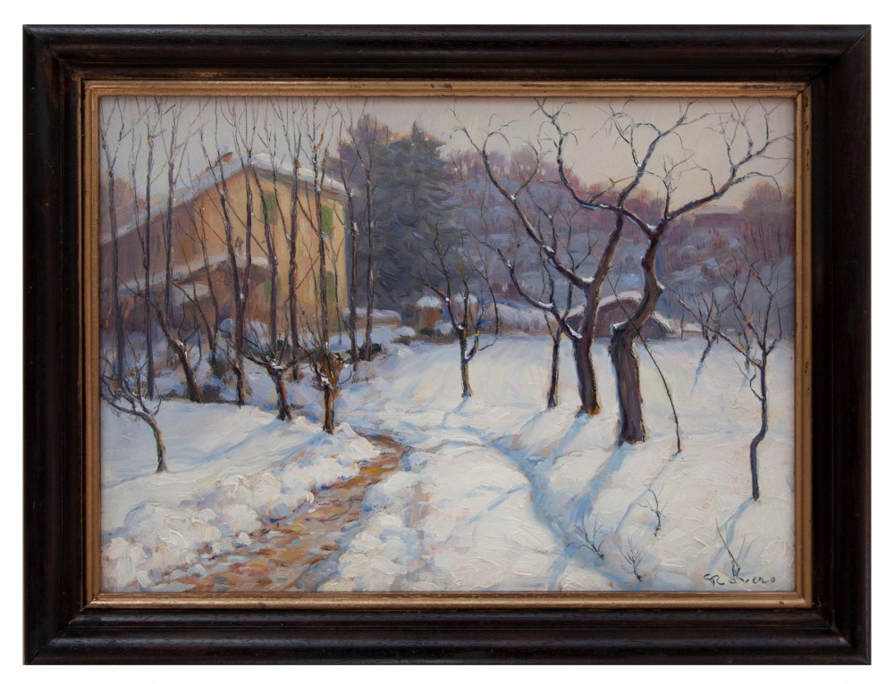 giovanni rovero: Neve in campagna