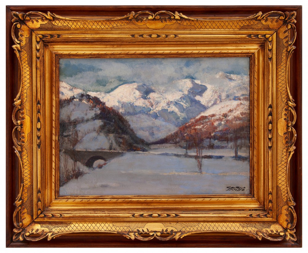 carlo musso: Paesaggio innevato