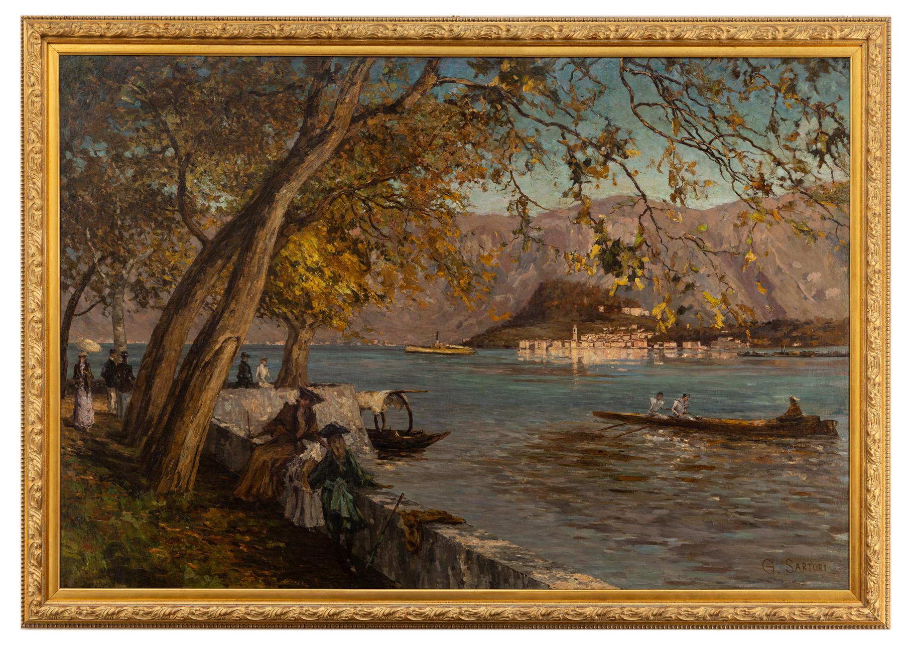 giuseppe sartori: Bellagio visto da Tremezzo, Lago di Como