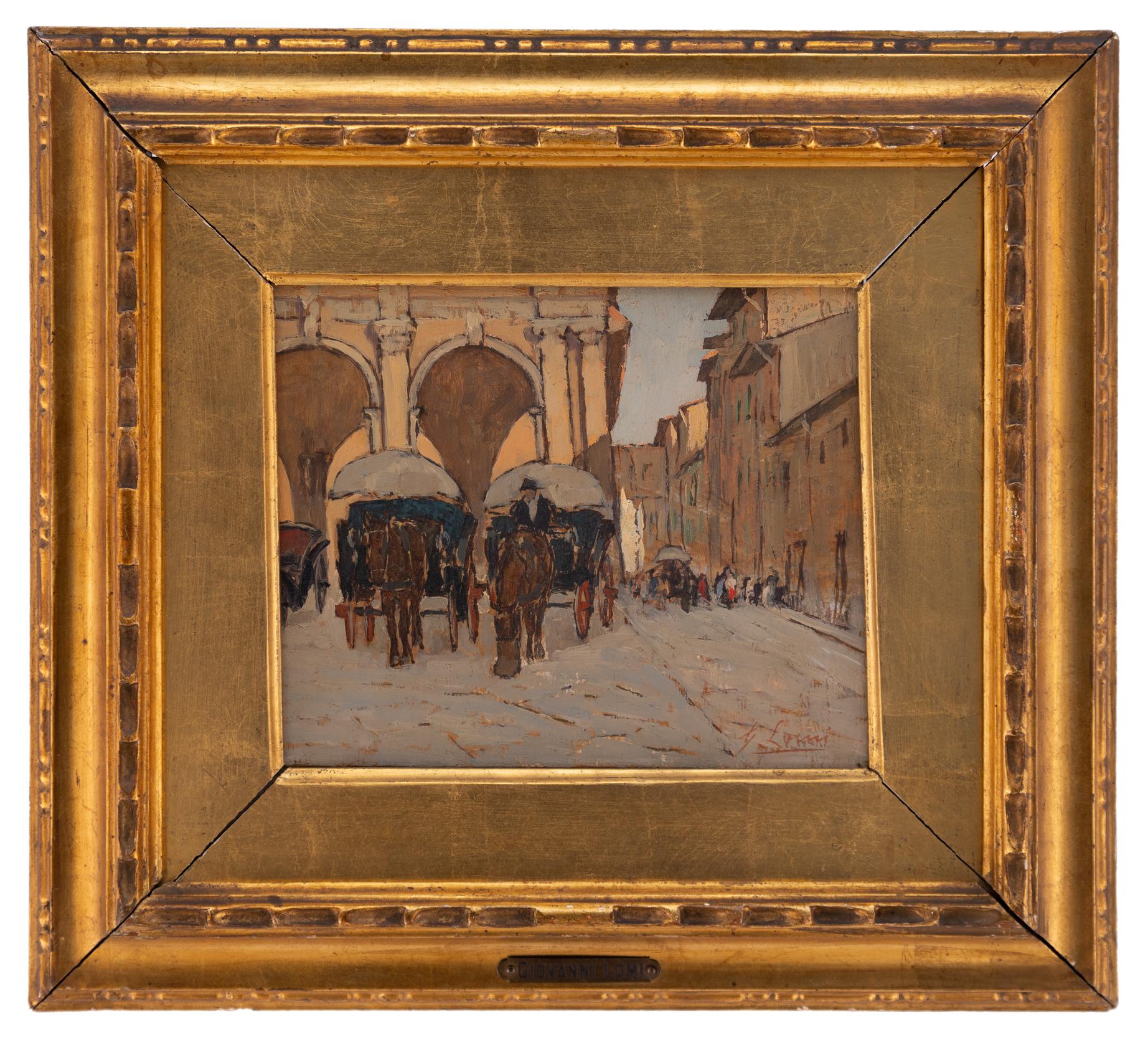 giovanni lomi: Carrozze a Firenze 