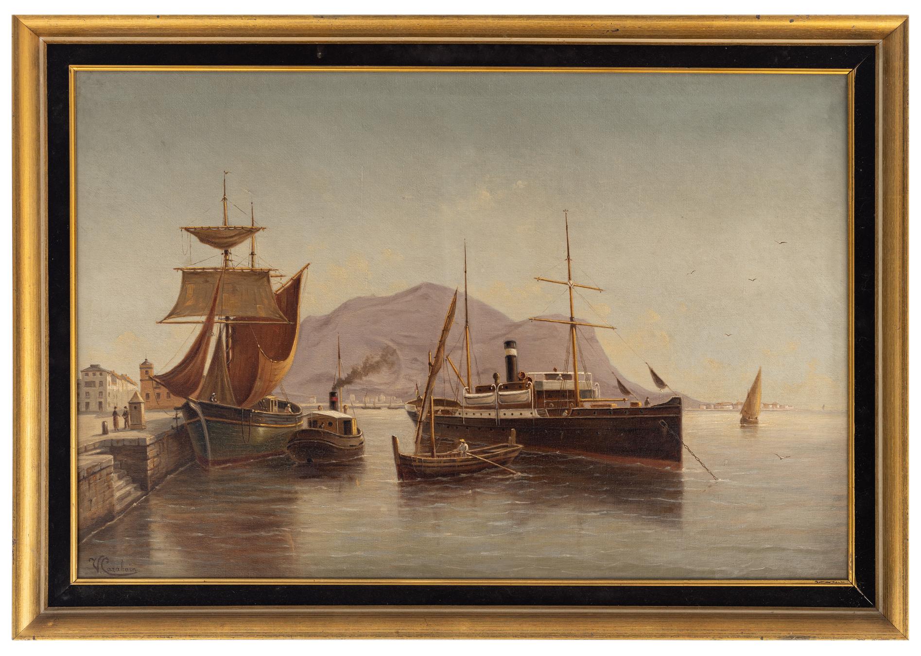 victor carabain: Palermo le port e le Mont Pellegrino