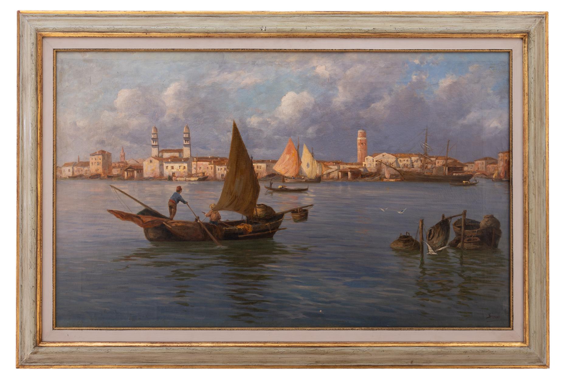 ferdinando silvani: Pescatori in Laguna