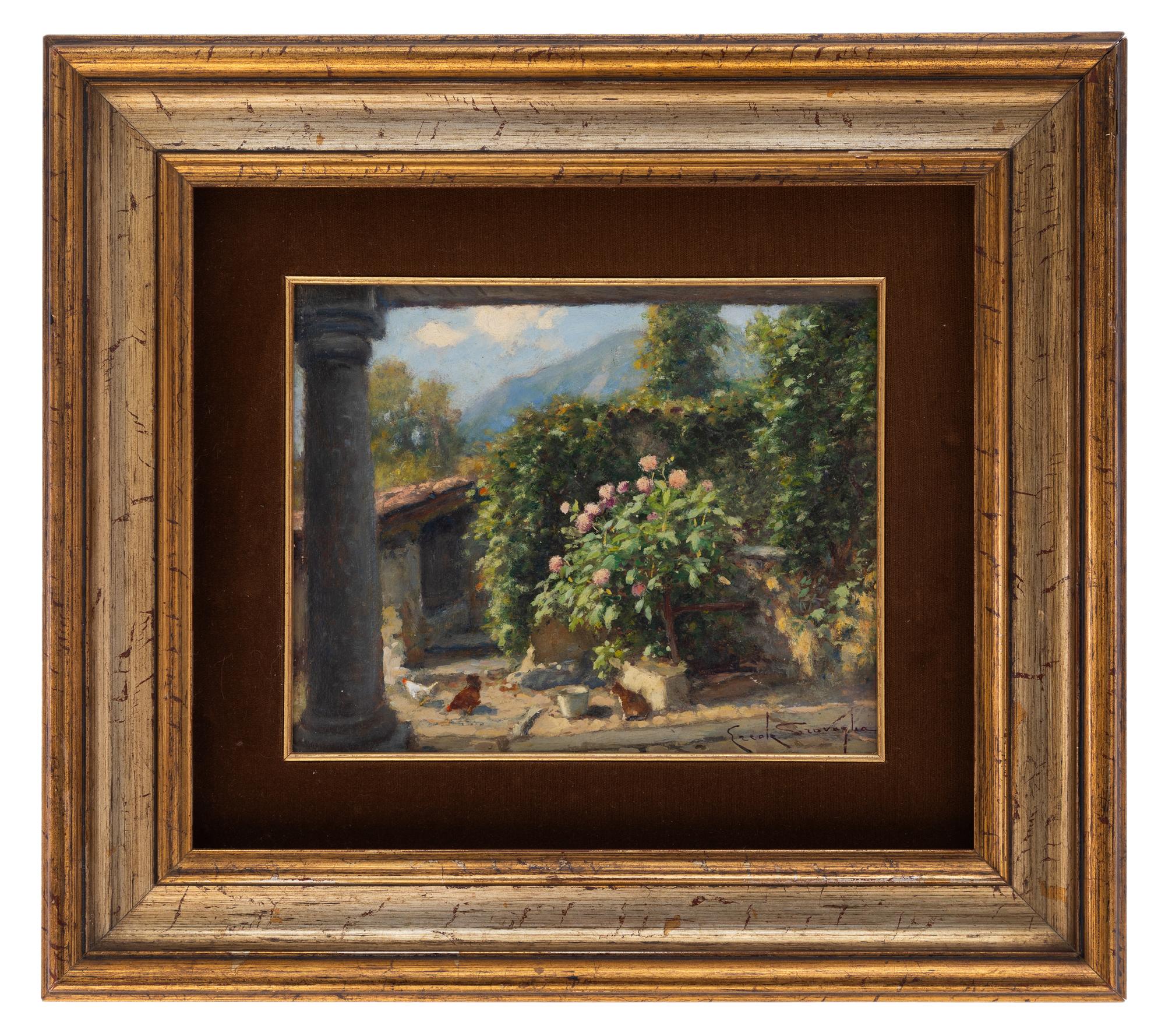 ercole garavaglia: Angolo fiorito in paese (Magreglio)