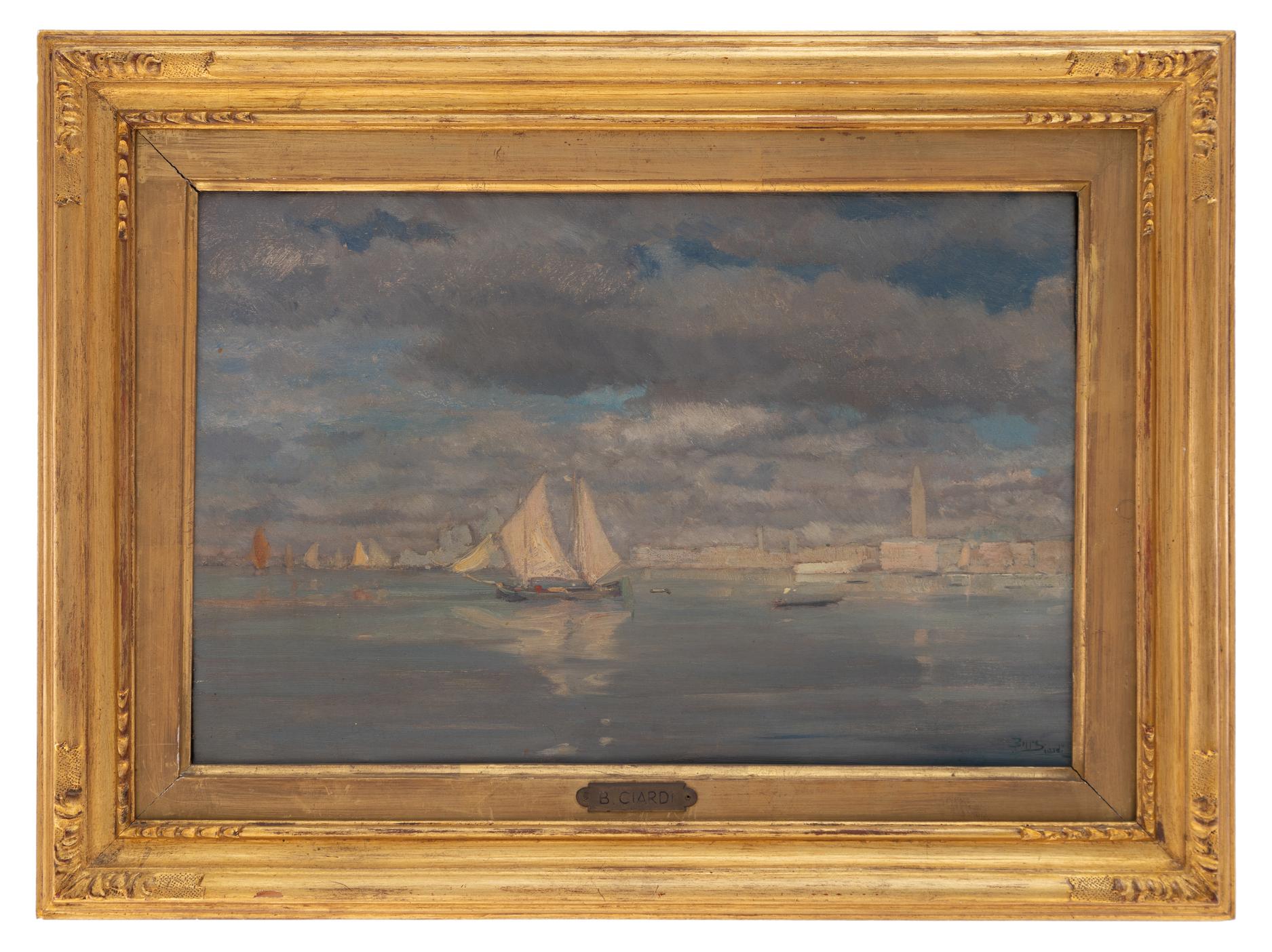 beppe ciardi: Venezia con leggera nebbia 1914