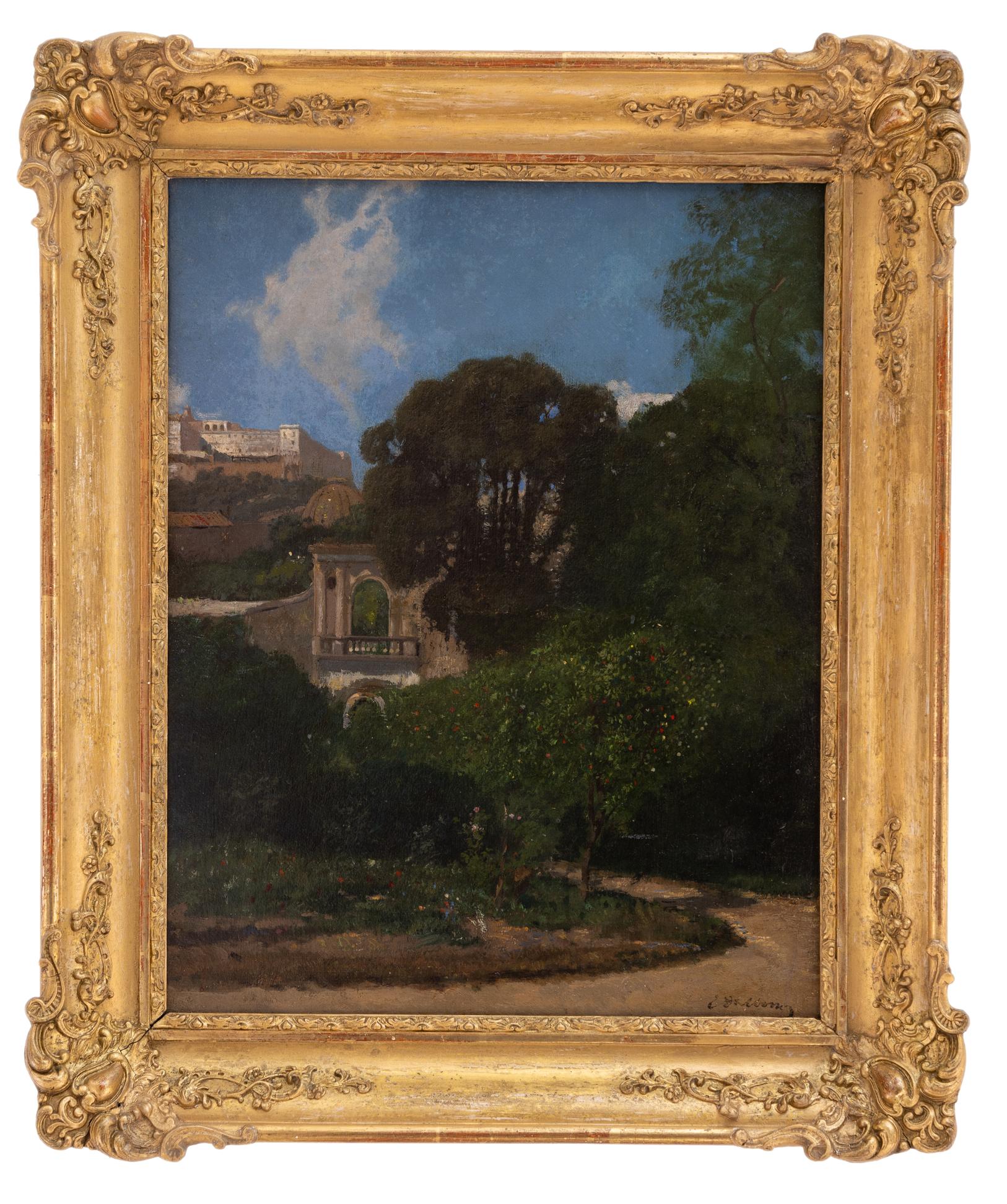 edoardo dalbono: Veduta di Castel Sant'Elmo 