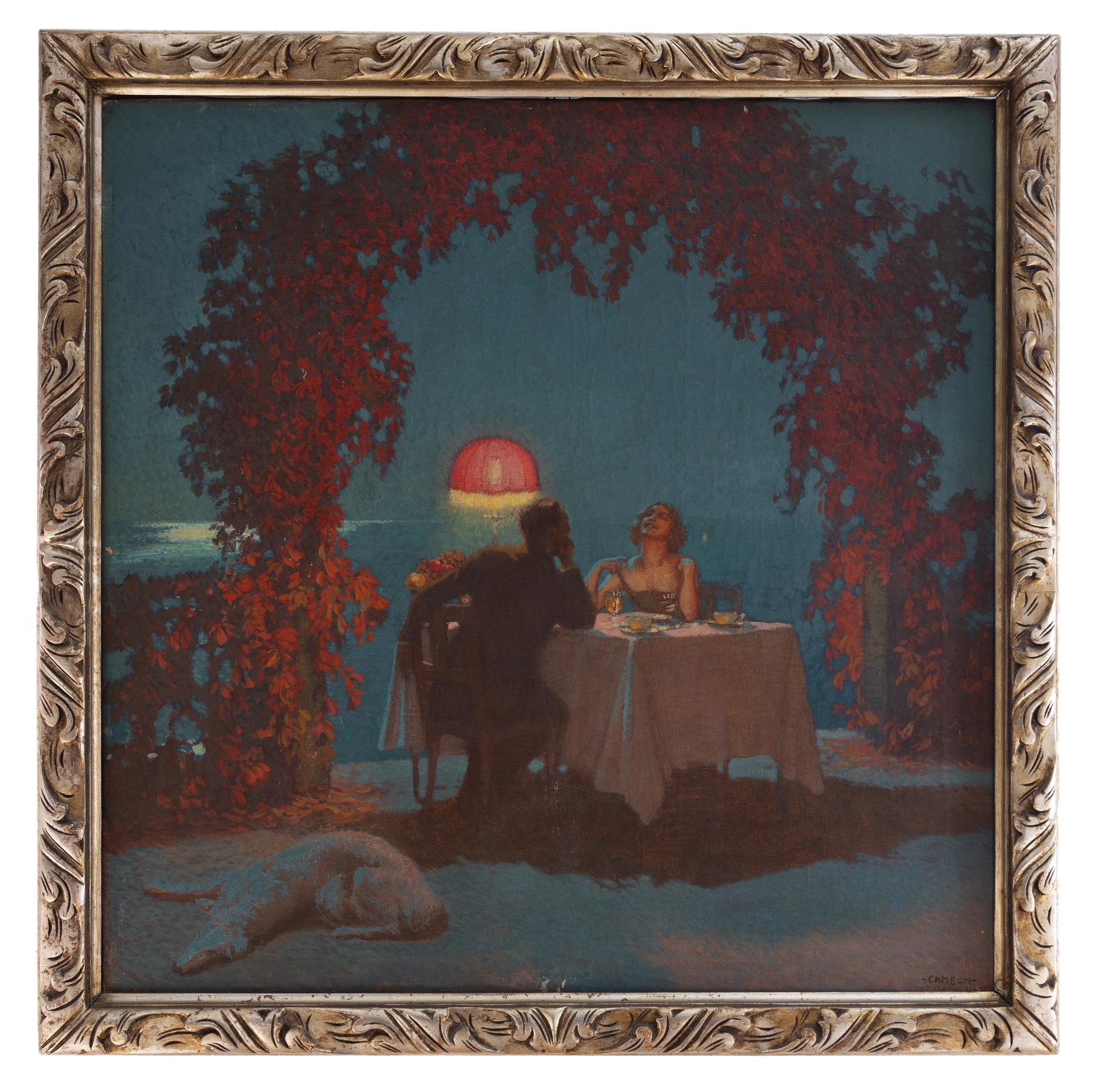 glauco cambon: Ricordo d'una sera d'autunno (Milano 1915)