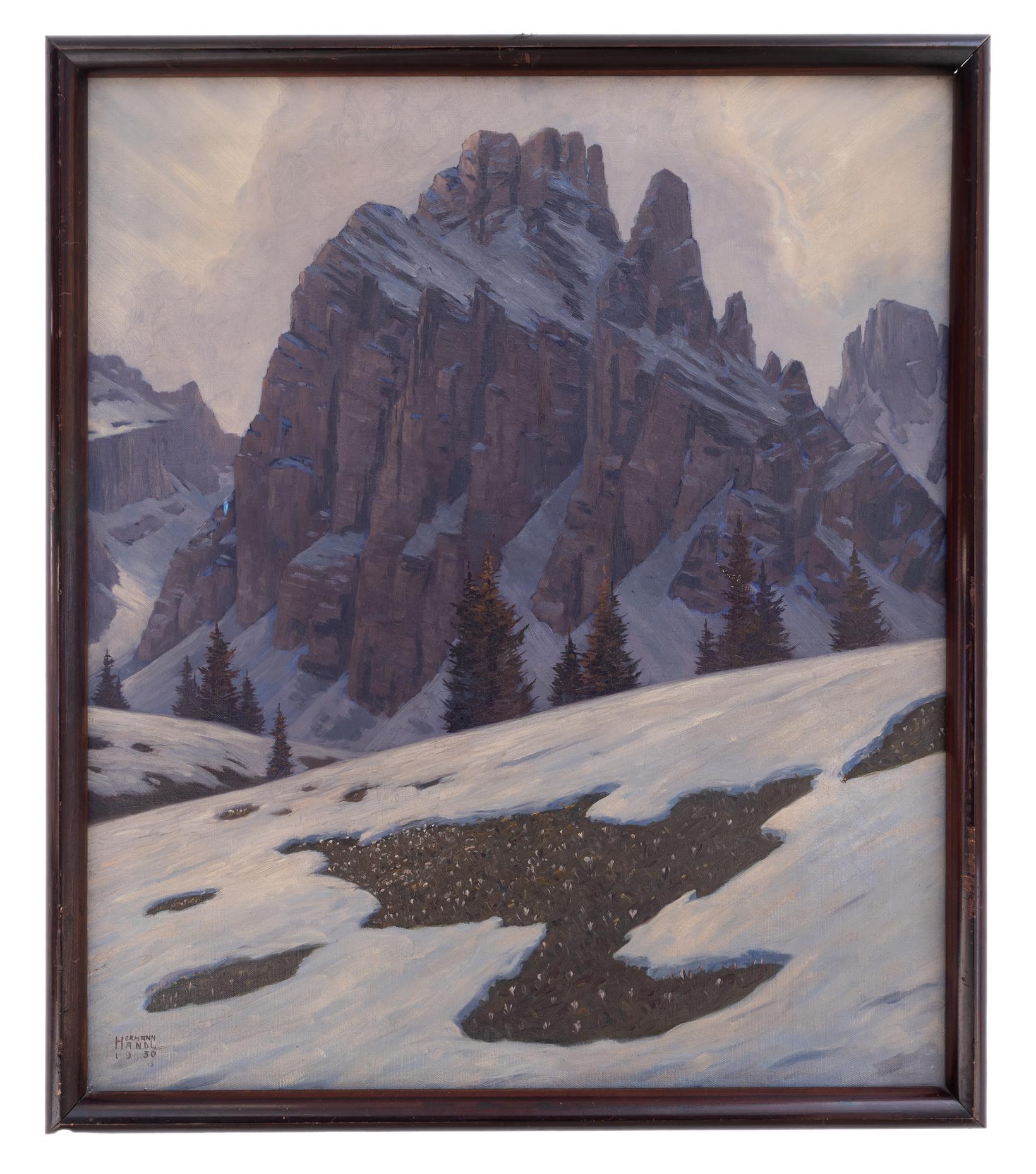 hermann handl: Der Langkofel - Il Sassolungo 