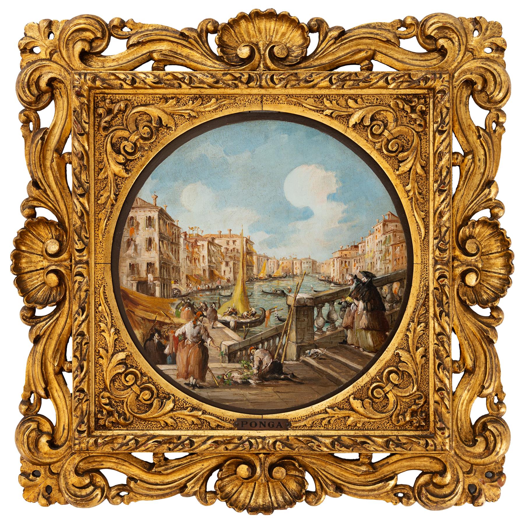 giuseppe ponga: Canal Grande visto da ponte di Rialto