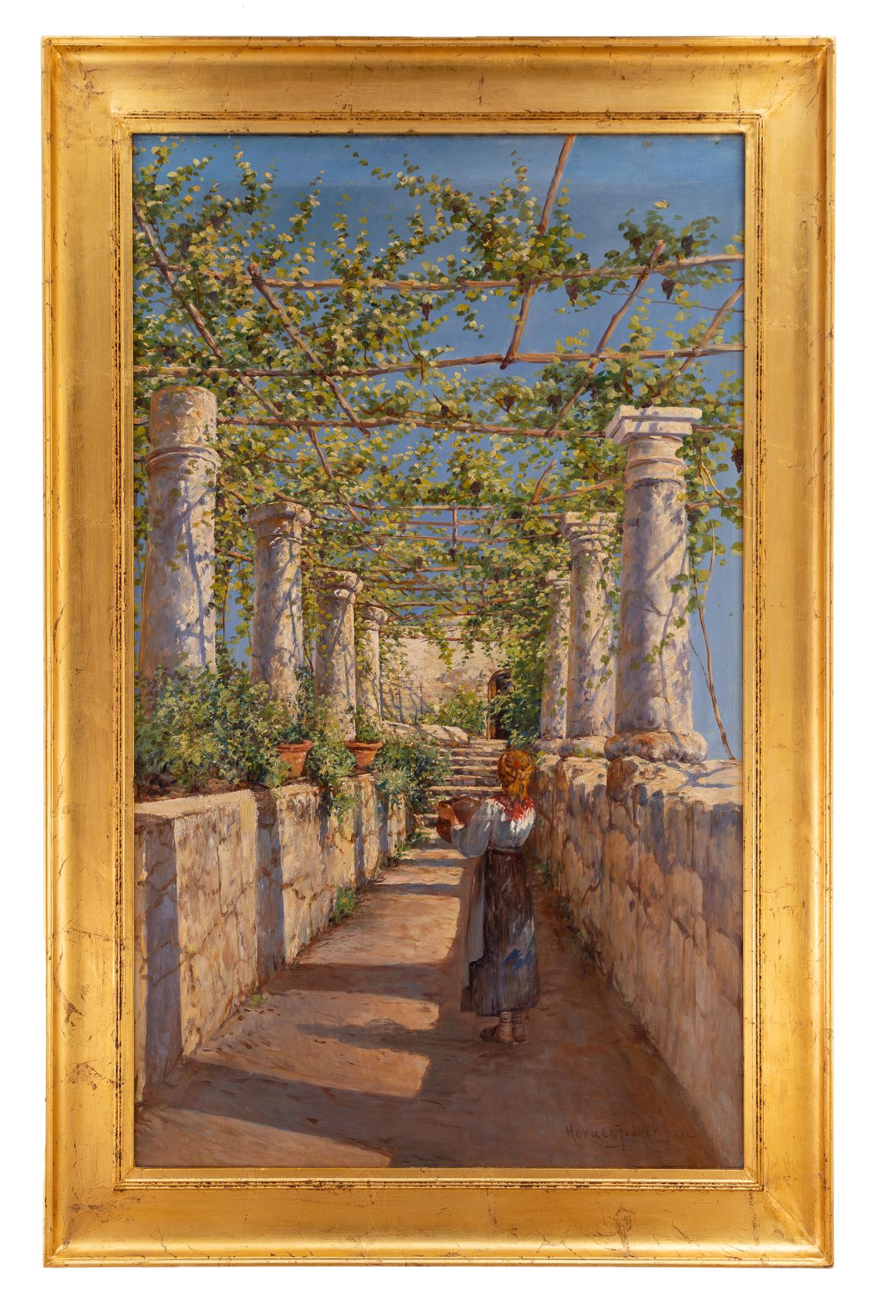 horace fisher: Sotto il pergolato a Capri