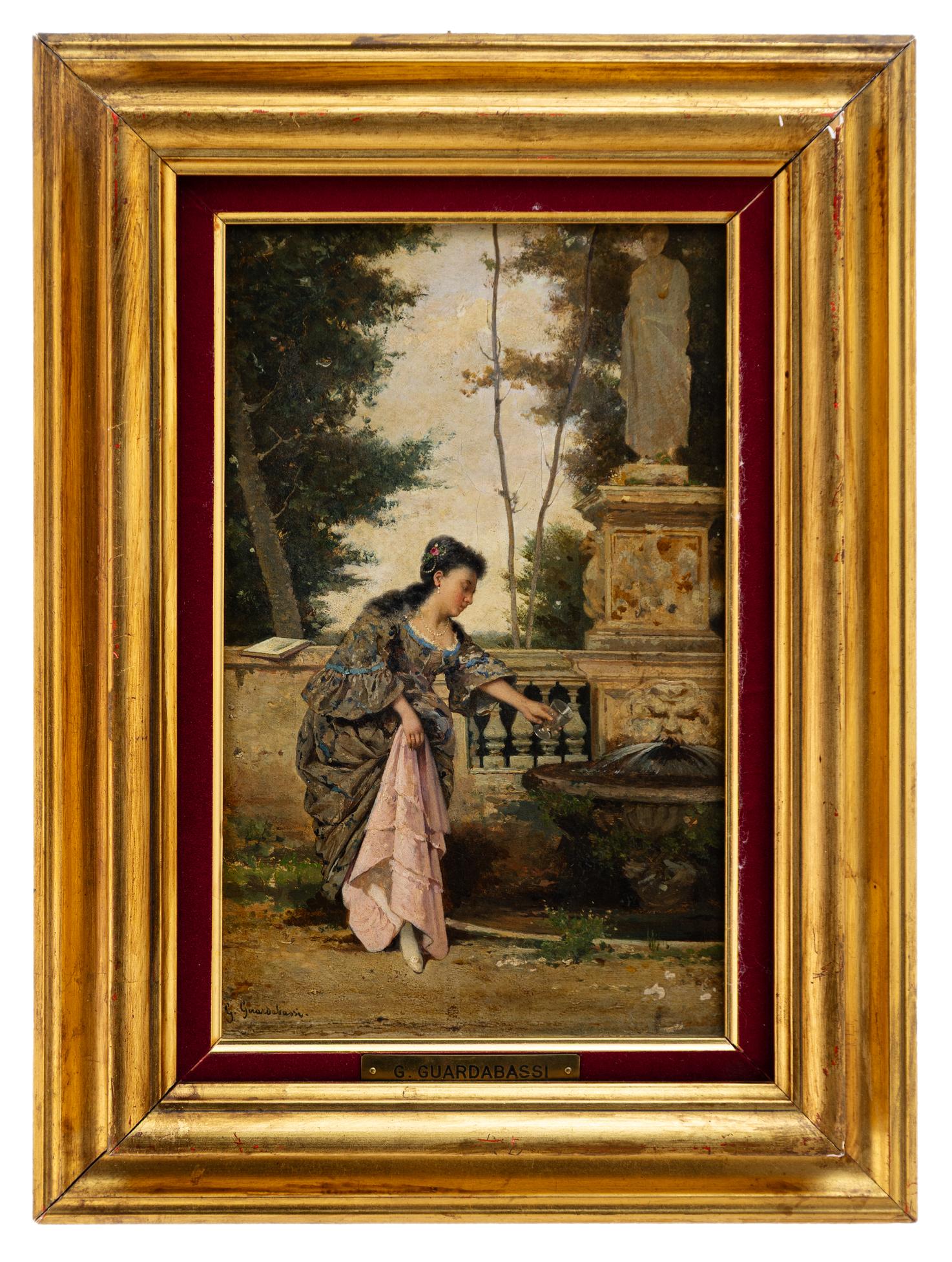 guerrino guardabassi: Nobildonna alla fontana