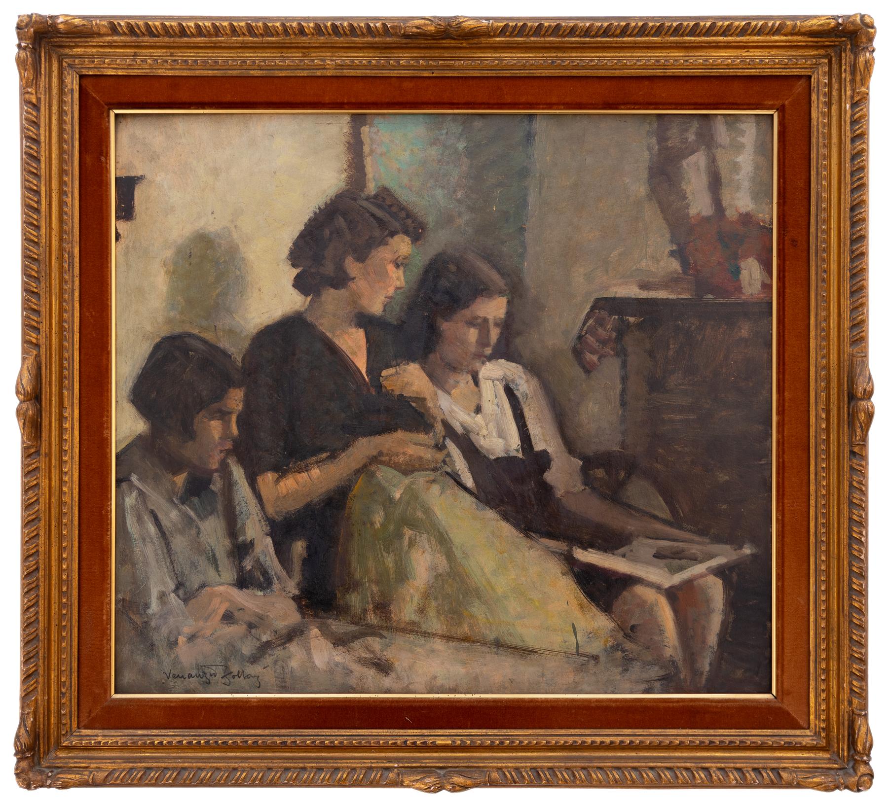 venanzio zolla: Scena familiare