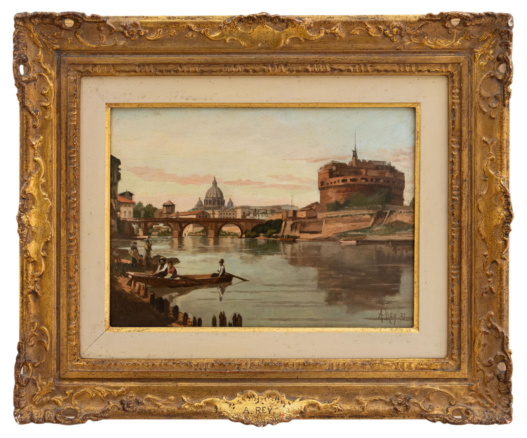 augusto rey: Castel Sant'Angelo 1889