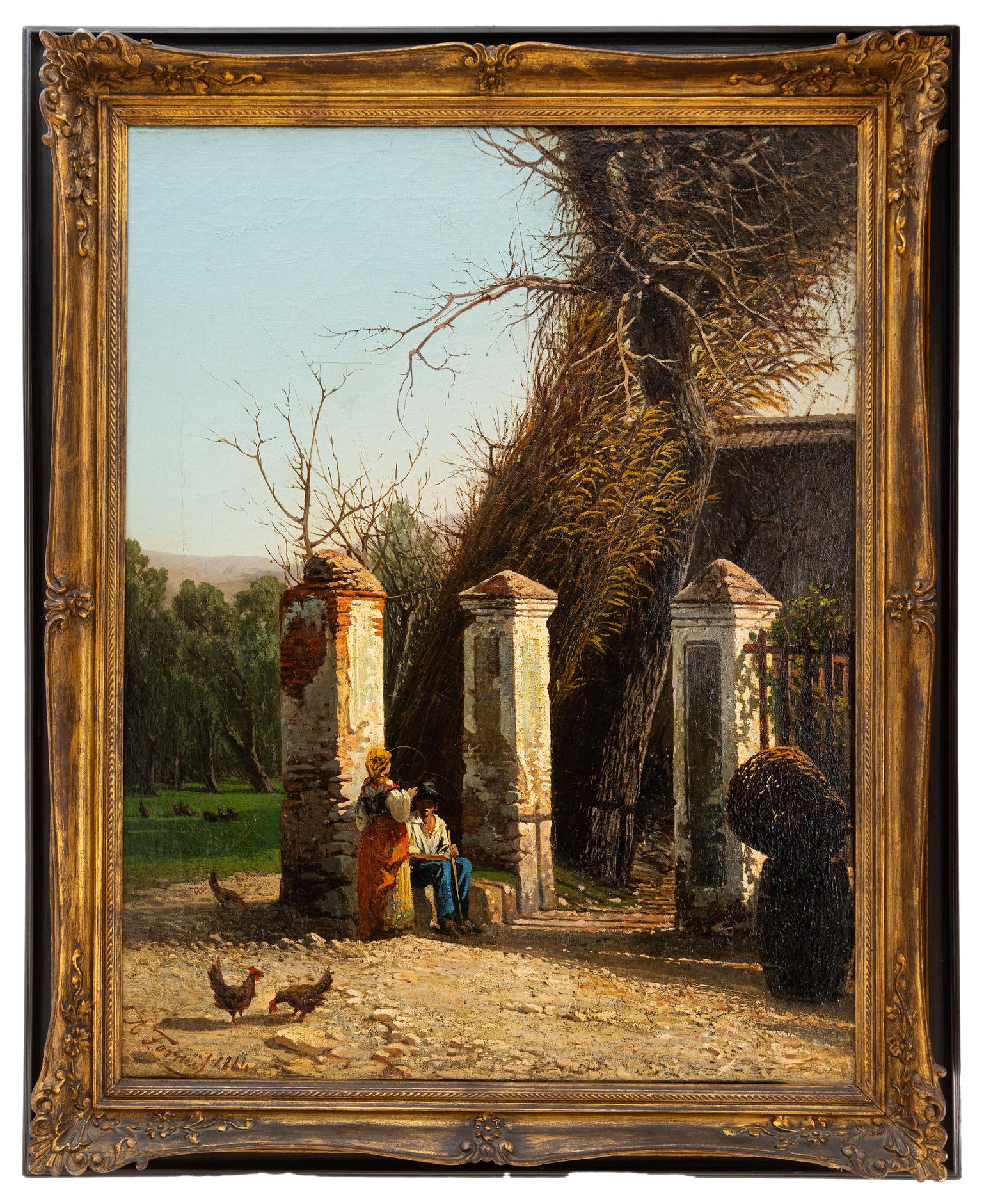achille formis: Fuori dalla villa 1864