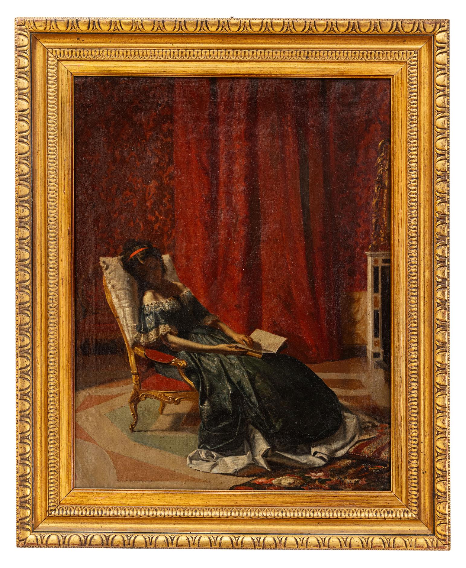 francesco netti: Adolescente addormentata 