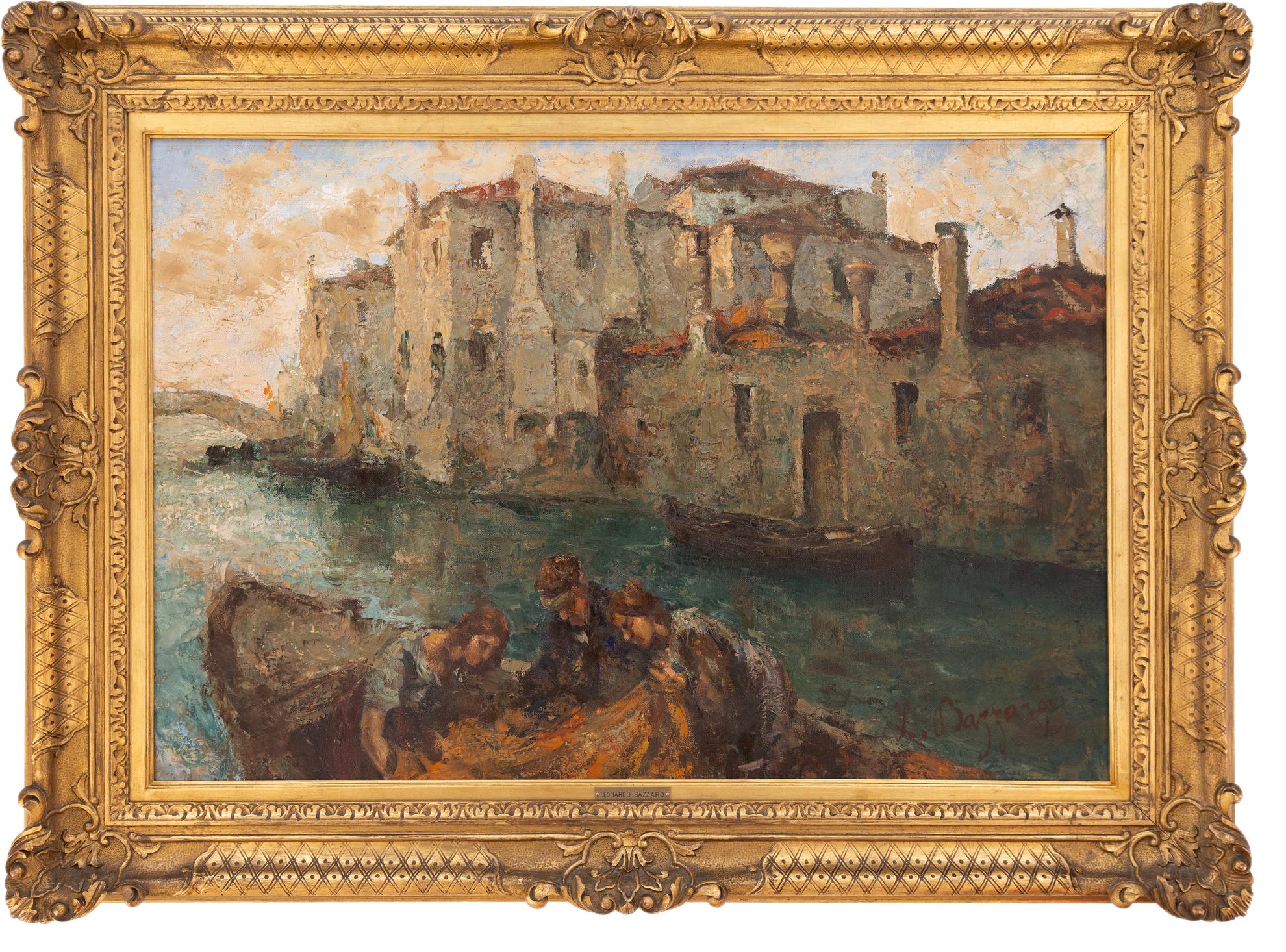 leonardo bazzaro: Sistemando le reti a Chioggia