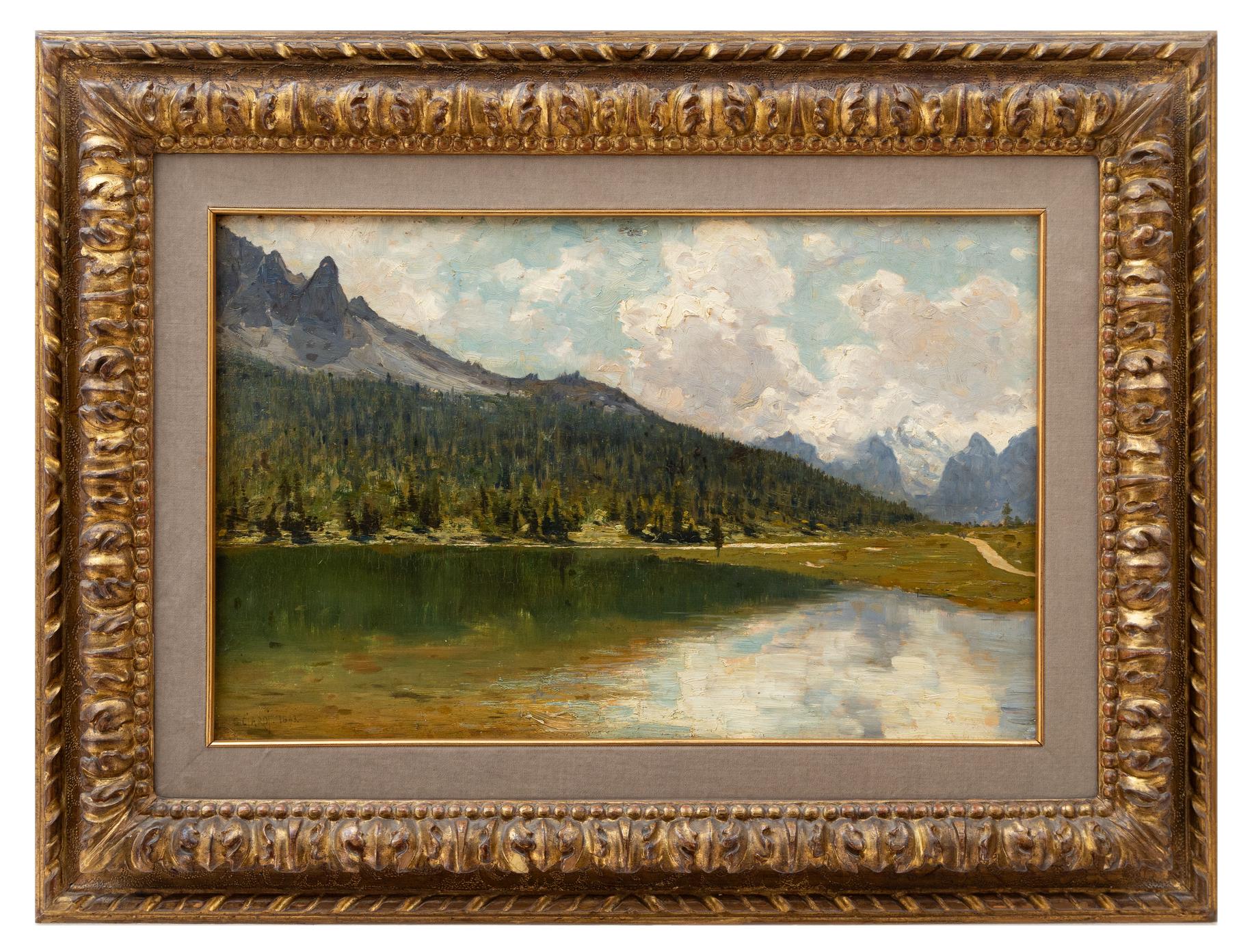 guglielmo ciardi: Lago di Misurina ( Belluno ) 1893