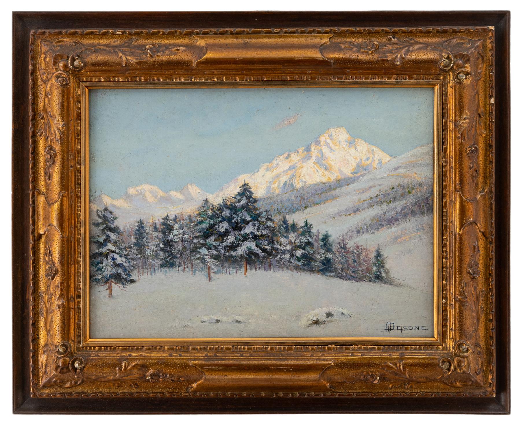 alfredo beisone: Paesaggio innevato