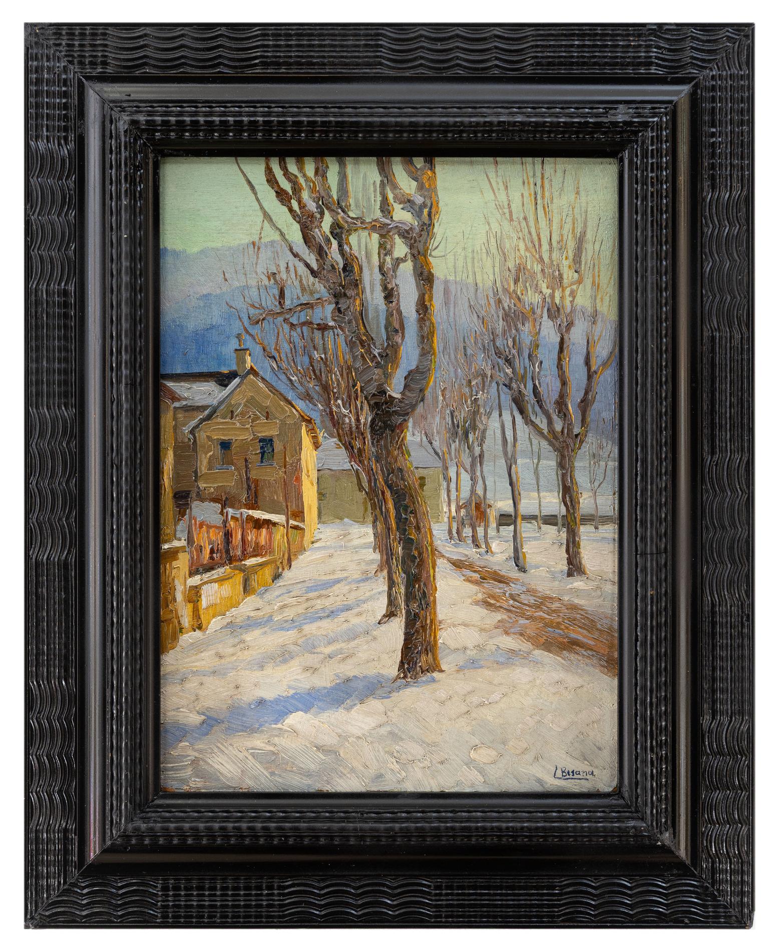 camillo besana: Mattina d'inverno in val Vigezzo