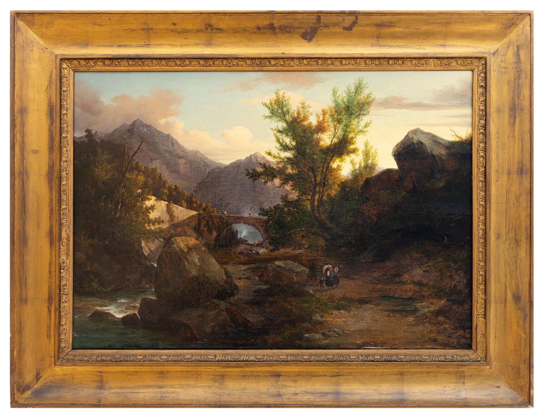 carlo jotti: Ponte Briolo Valbrembana 1855