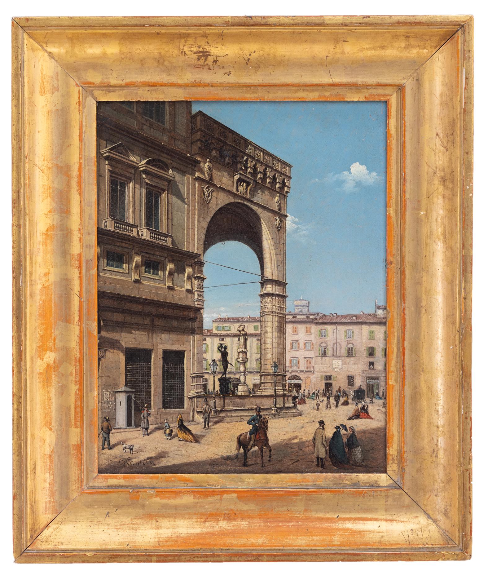 giuseppe canella: Piazza a Firenze