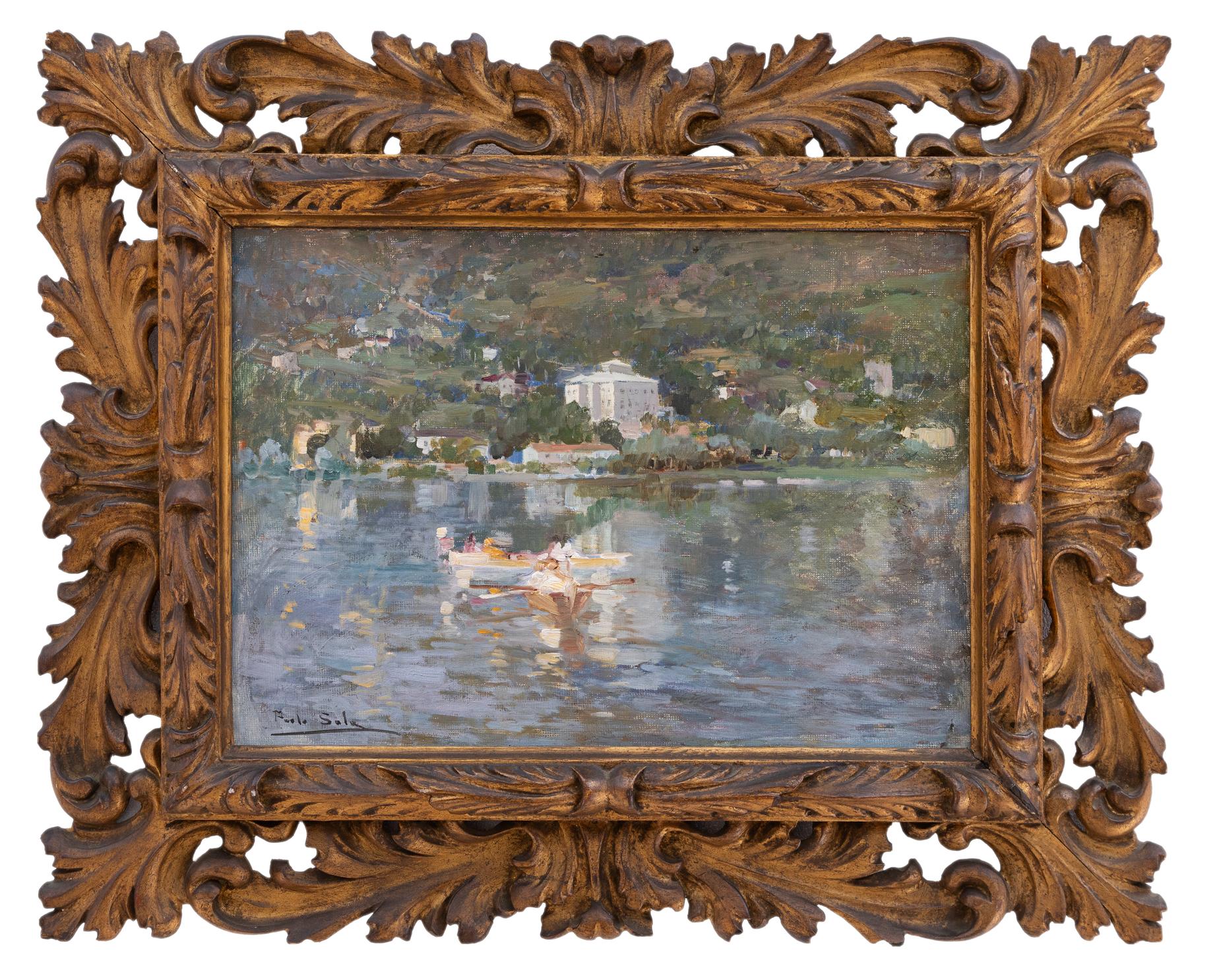 paolo sala: Veduta di lago 