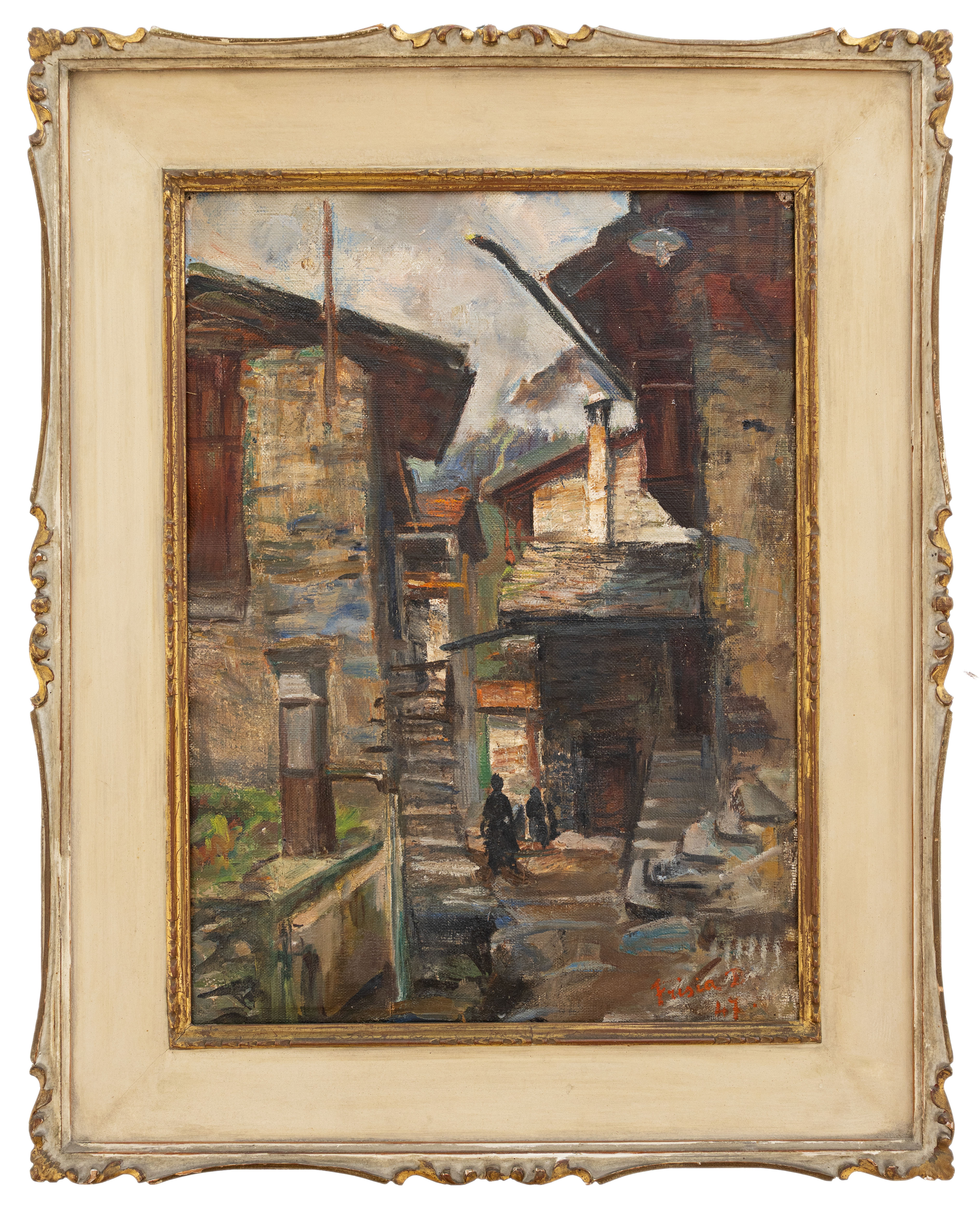 donato frisia: Via di paese 1947