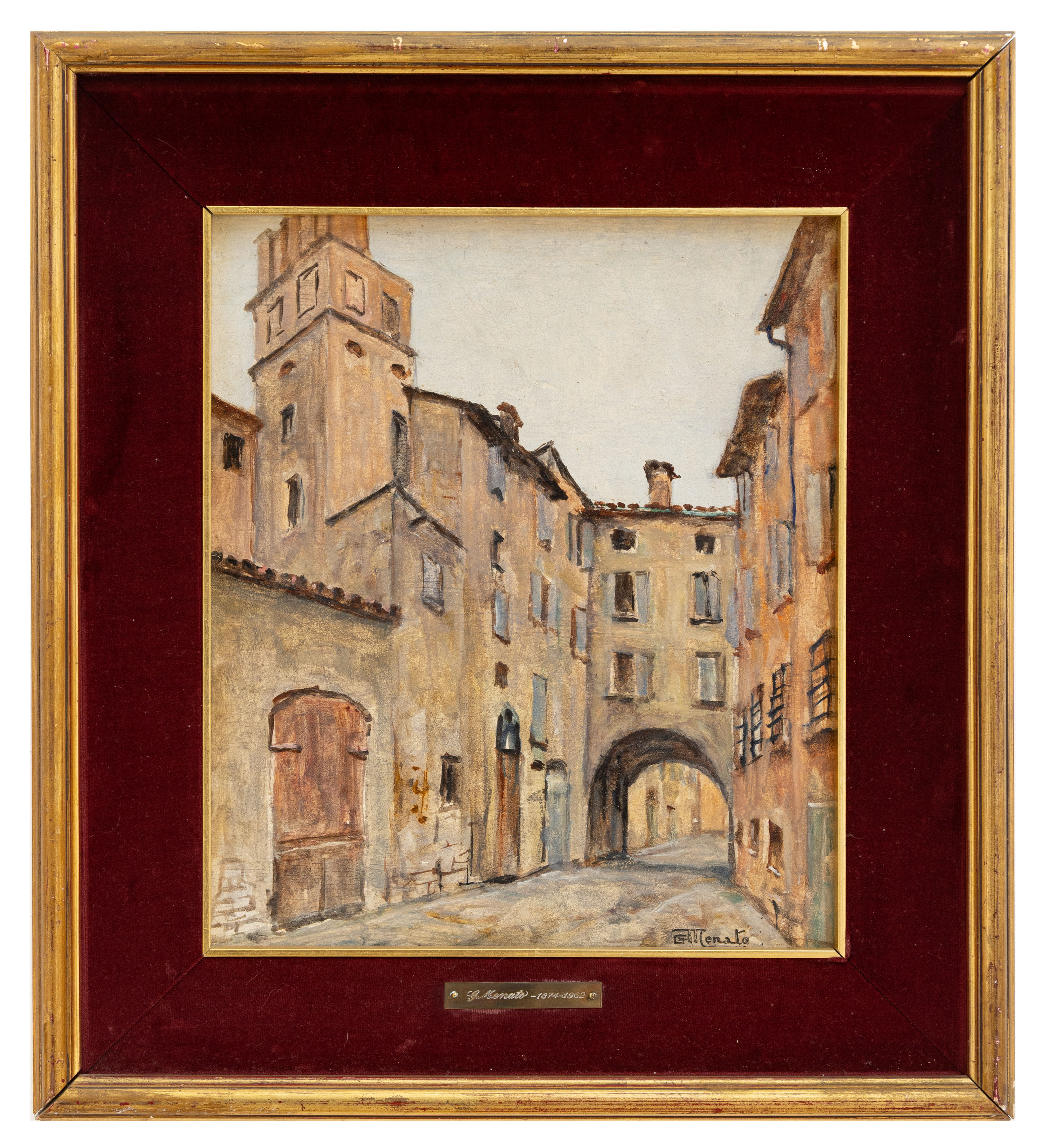 giuseppe menato: Un angolo di Malcesine 1911