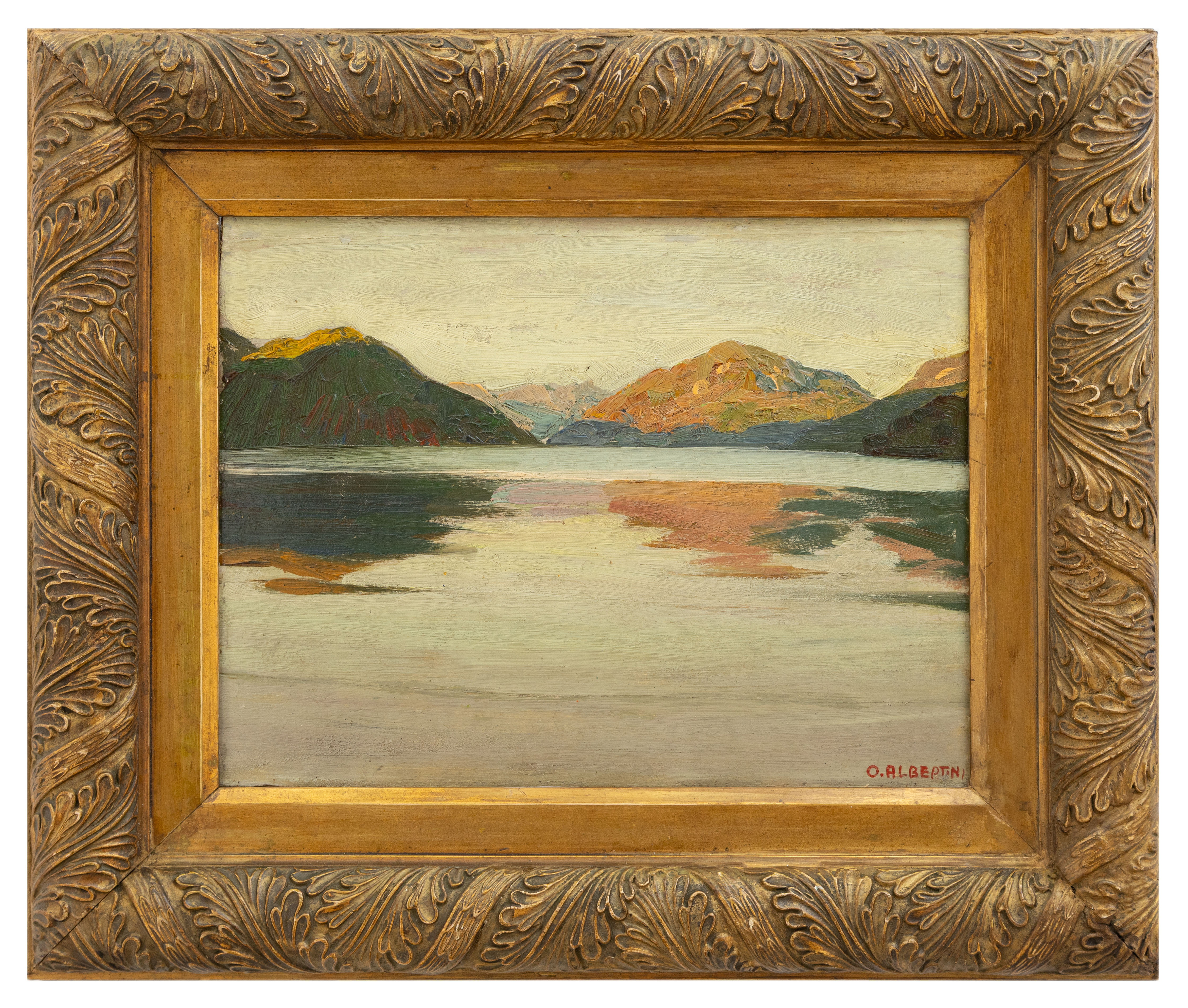 oreste albertini: Tramonto sul lago a Porto Ceresio 